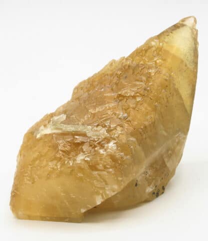 Calcite miel, carrière de Glageon, Avesnois, Nord.