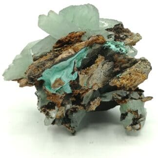 Baryte (Barytine) verte, Shangulowe, Katanga, République Démocratique du Congo.