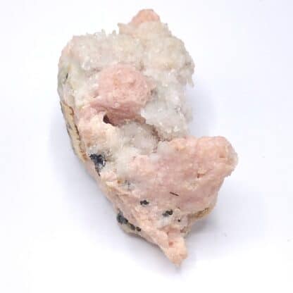 Rhodochrosite sur Quartz, Pasto Bueno, Pérou.