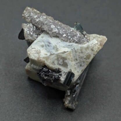 Herdérite & Schorl (Tourmaline), Virgem de Lapa, Minas Gerais, Brésil.