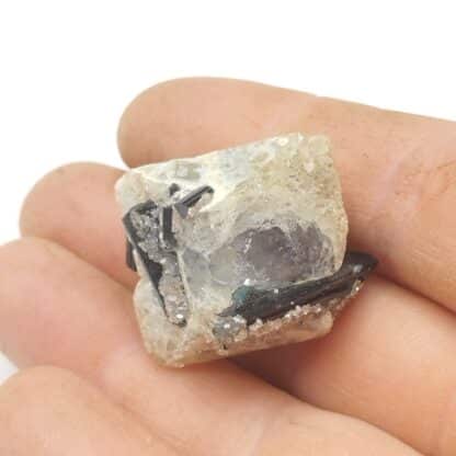 Herdérite & Schorl (Tourmaline), Virgem de Lapa, Minas Gerais, Brésil.