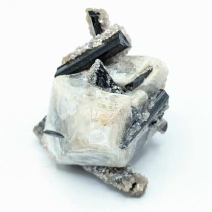 Herdérite & Schorl (Tourmaline), Virgem de Lapa, Minas Gerais, Brésil.