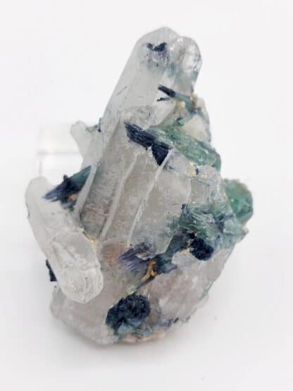 Quartz à inclusions d'Indicolite, Minas Gerais, Brésil.