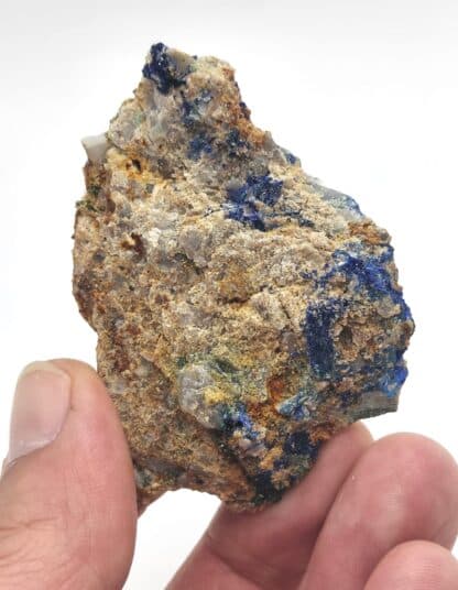 Olivénite, Azurite, Mine de Cap Garonne, Le Pradet, Var.