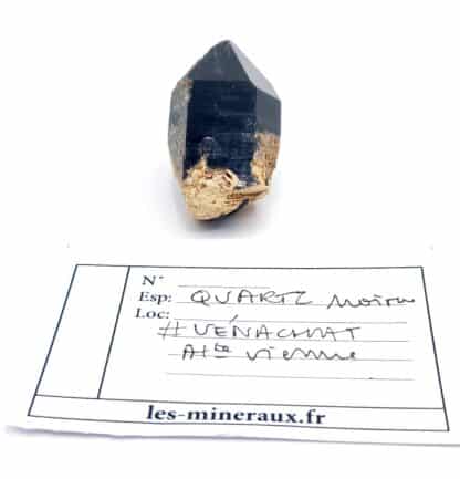 Quartz morion, Vénachat (Compreignac), Haute-Vienne, Limousin.