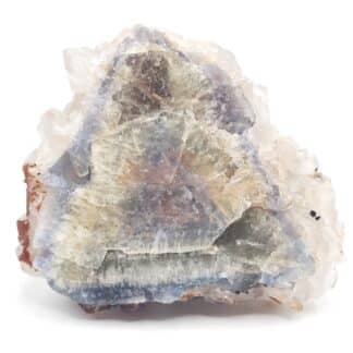 Quartz sur fluorine, mine de Valzergues, Aveyron.