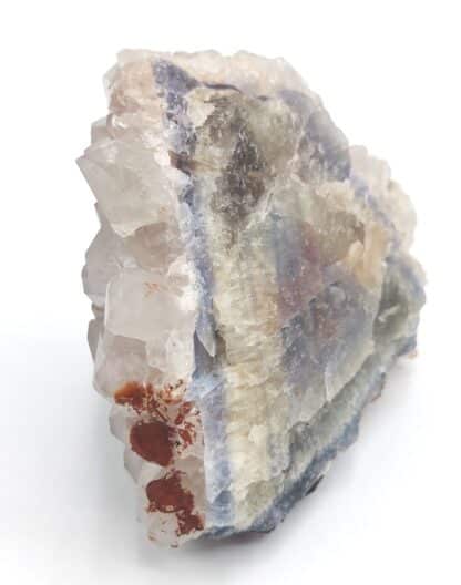 Quartz sur fluorine, mine de Valzergues, Aveyron.