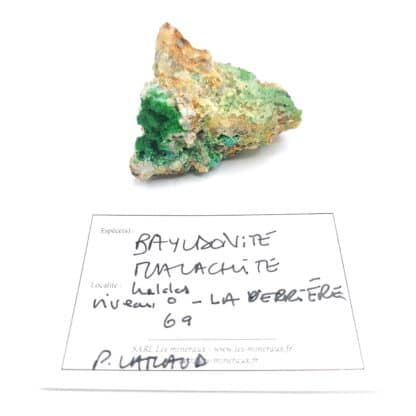 Bayldonite, Malachite, La Verrière, Les Ardillats, Rhône.