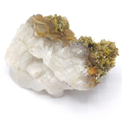 Pyromorphite sur Quartz, Les Farges, Ussel, Corrèze.