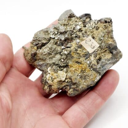 Arsénopyrite, Mine de Panasqueira, Portugal.