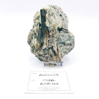 Actinolite, District de Schwaz, Tyrol, Autriche.