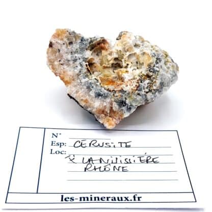 Cérusite, Mine de La Nuissière, Beaujeu, Rhône.