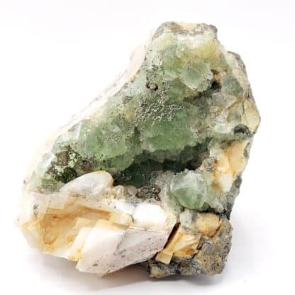 Fluorite verte et pyrite, El Hammam, Maroc.