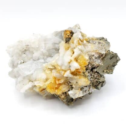 Gypse et Pyrite, mine de Niccioleta, Toscane, Italie.