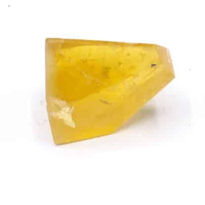 Fluorite (Fluorine) polyèdrique jaune, Valzergues, Aveyron.