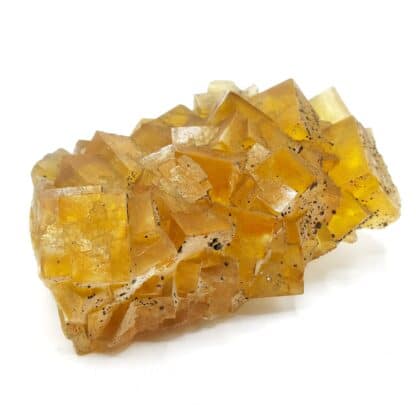 Fluorite jaune, Gersdorf, Mittelsachsen, Saxe, Allemagne.