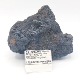 Psilomélane et Pyrolusite, Les Gouttes Pommiers, Allier.