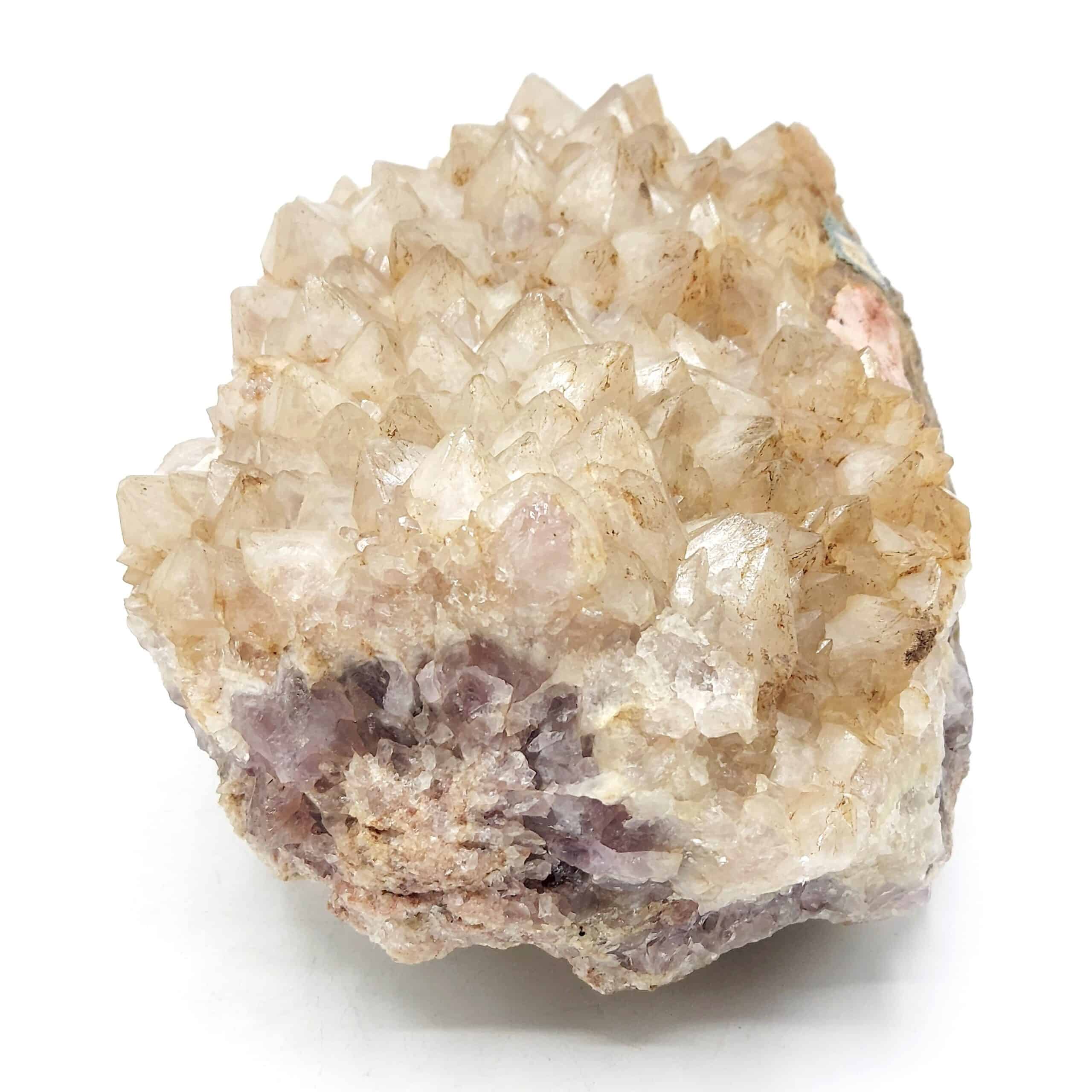 Quartz améthyste encapuchonnée, Rigoux, Brioude, Haute-Loire.