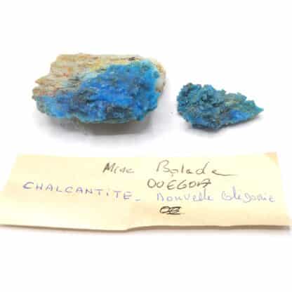 Chalcanthite, Mine de Balade, Ouegoa, Nouvelle-Calédonie.