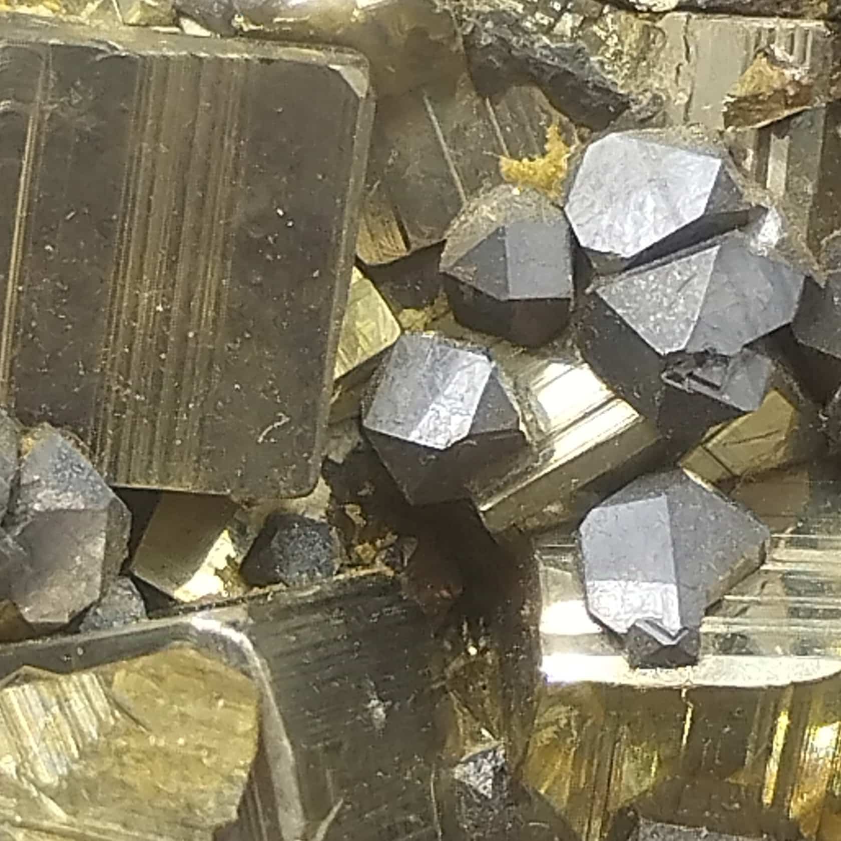 Pyrite, Galène & Chalcopyrite, Pérou.