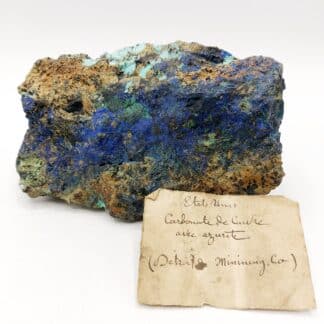 Azurite, Malachite, Chrysocolle, Morenci, Arizona, États-Unis.