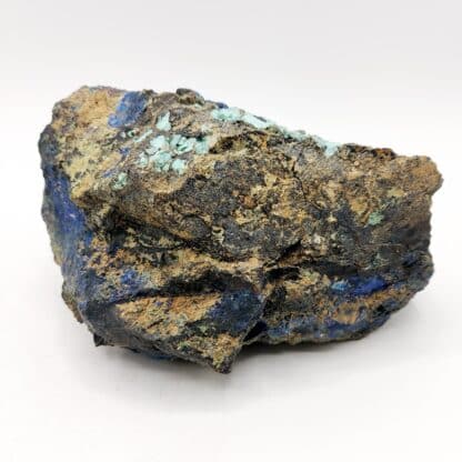 Azurite, Malachite, Chrysocolle, Morenci, Arizona, États-Unis.