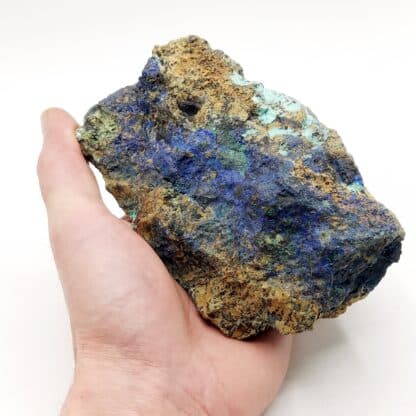 Azurite, Malachite, Chrysocolle, Morenci, Arizona, États-Unis.