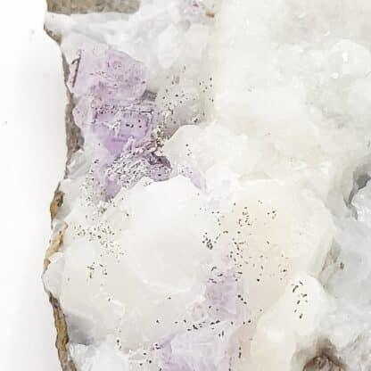 Fluorine violette sur Calcite, Propiac, Drôme.