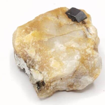 Rutile sur Quartz, Trovinasse, Aoste, Italie.