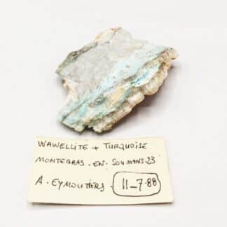 Wawellite, Turquoise & Montebrasite, Montebras, Creuse, Limousin.