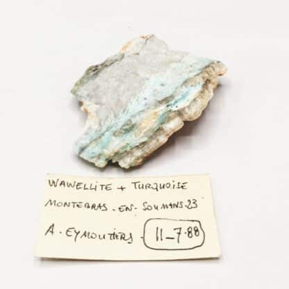 Wawellite, Turquoise & Montebrasite, Montebras, Creuse, Limousin.