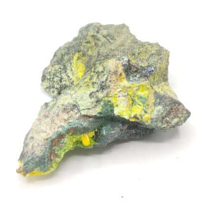 Rutherfordine, Schoepite ps. Cuprosklodowskite & Malachite, Musonoï, Congo RDC.