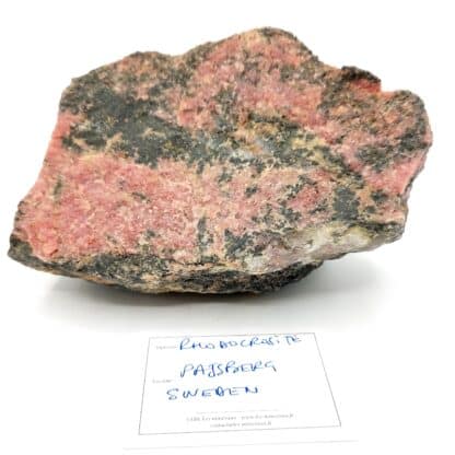 Rhodochrosite, Pajsberg, district minier de Persberg, Filipstad, Suède.