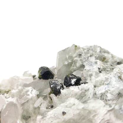 Epidote et Quartz, Carrière de Trapp, Raon L’Etape, Vosges.