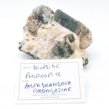 Diopside et Phlogopite, Ampandrandava, Beraketa , Madagascar.