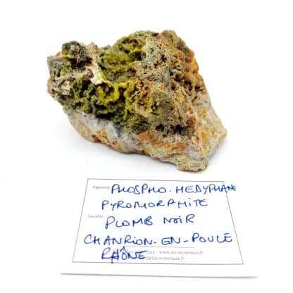 Pyromorphite, Phosphohédyphane, Chanrion-en-Poule, Rhône.