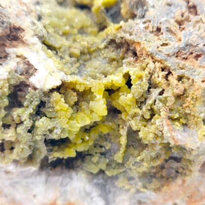 Pyromorphite, Phosphohédyphane, Chanrion-en-Poule, Rhône.