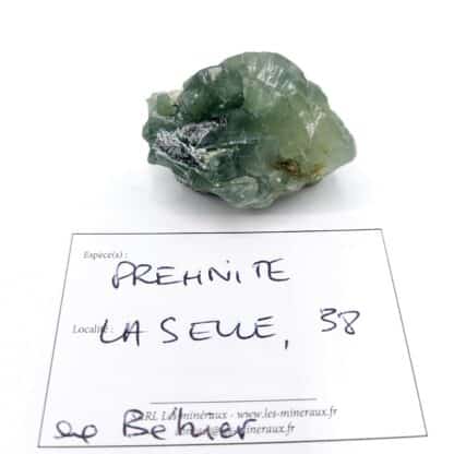 Prehnite en casque, Combe de la Selle, Oisans, Isère.