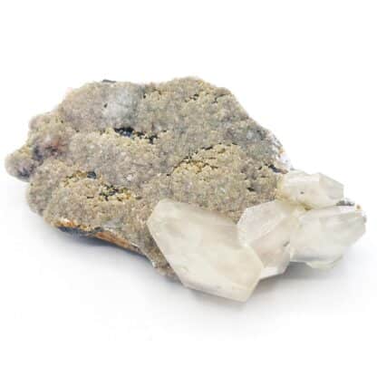 Sidérite, Sphalérite, Calcite, Carrière du Rivet, Peyrebrune, Tarn.