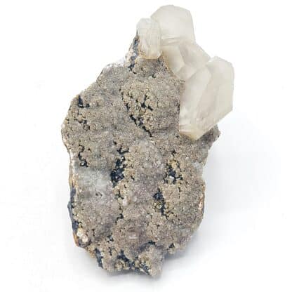 Sidérite, Sphalérite, Calcite, Carrière du Rivet, Peyrebrune, Tarn.