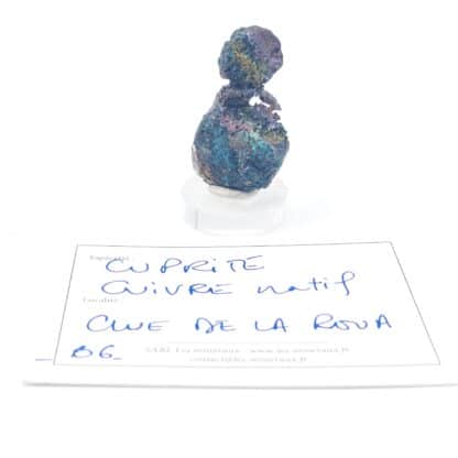 Cuivre natif, Cuprite, mine de la Clue de Roua, Daluis, Alpes-Maritimes.