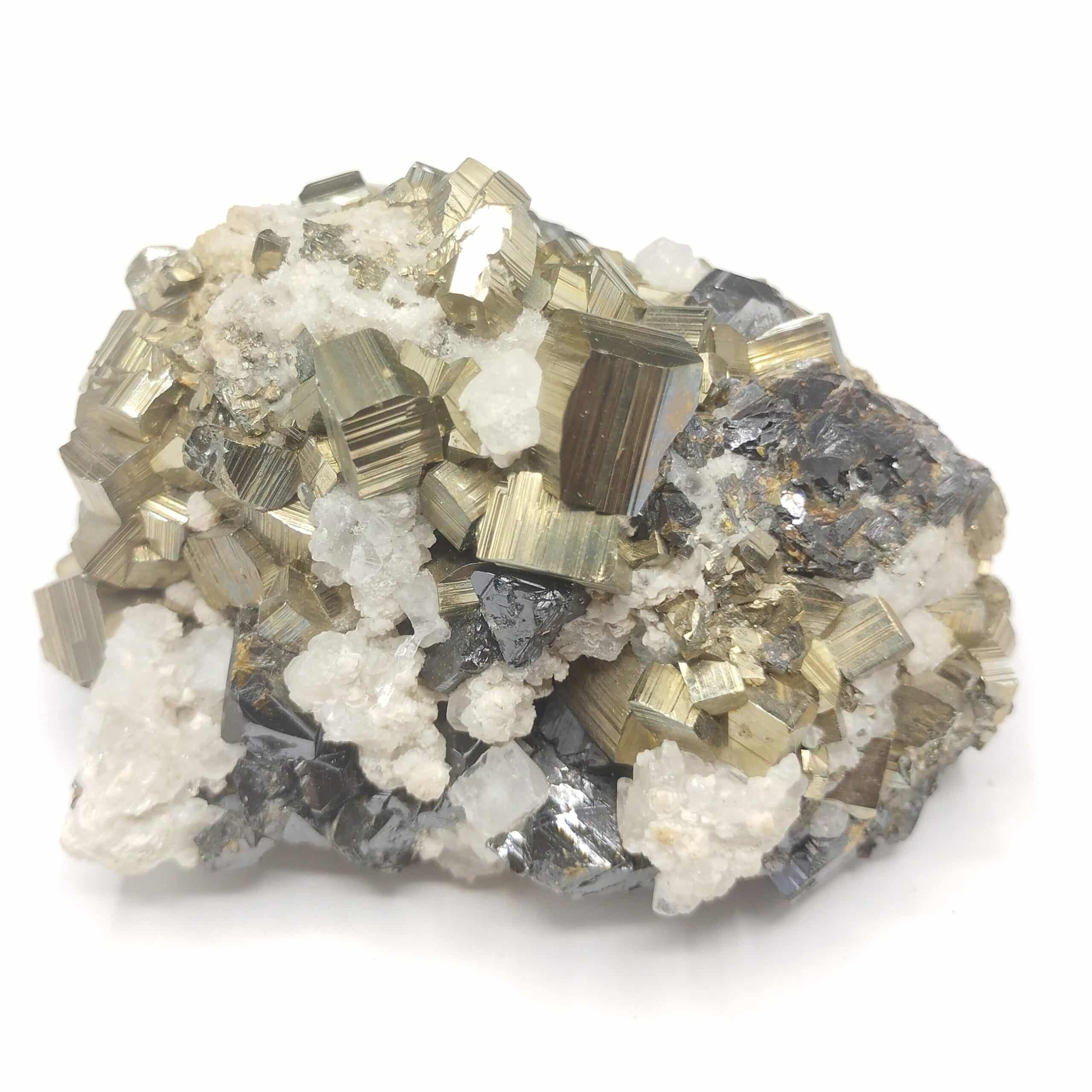 Pyrite, Blende & Quartz, Huanzala, Pérou.