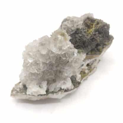 Mottramite & Calcite, Tsumeb, Namibie.