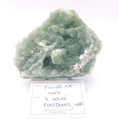 Fluorite verte mamelonnée, mine de Fontsante, Var.