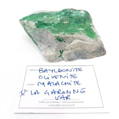 Bayldonite, Olivenite, Malachite, Cap Garonne, Le Pradet, Var.