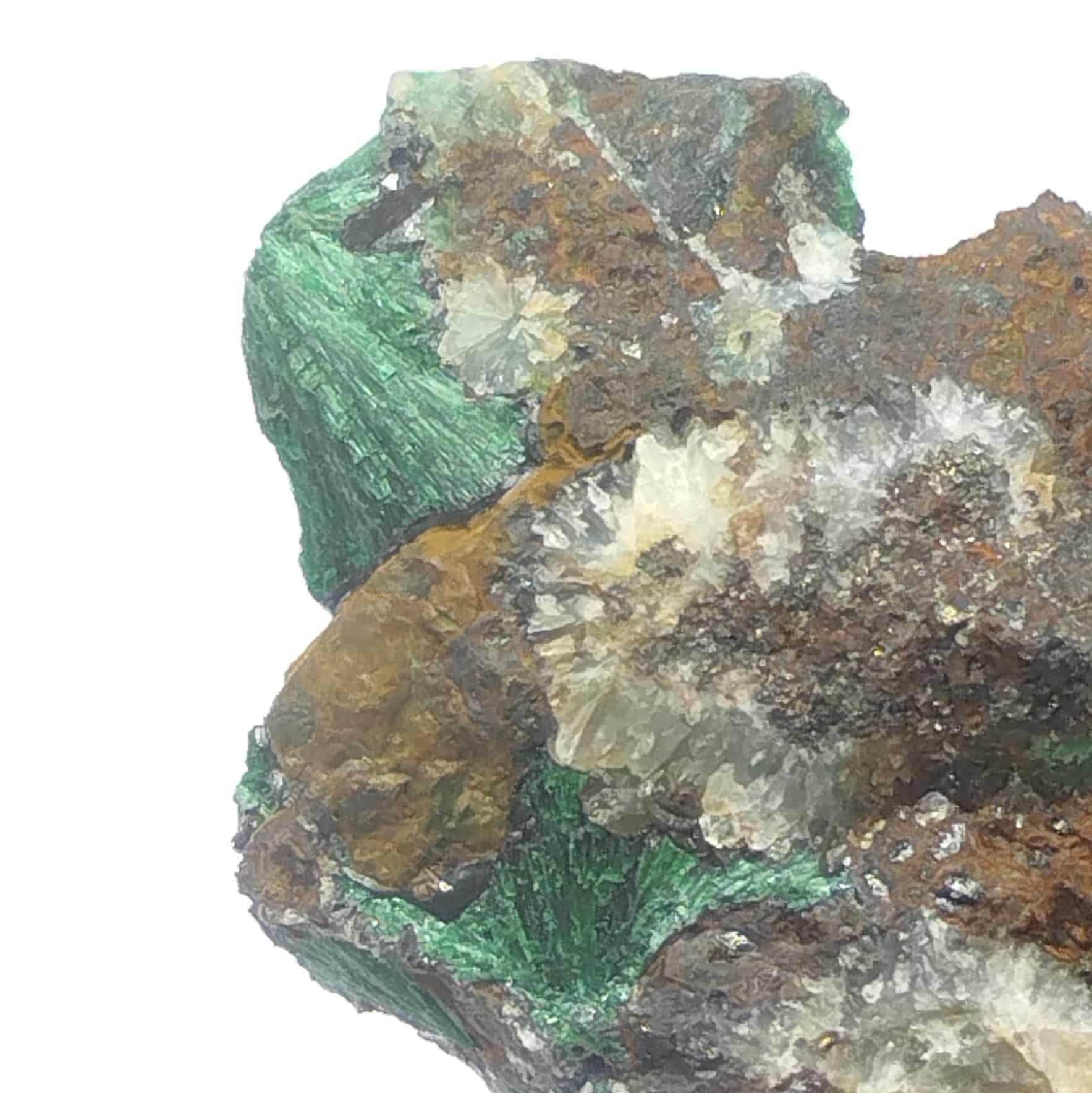 Malachite fibreuse, Mollau, Vosges.