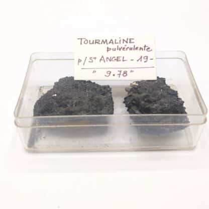 Tourmaline (Schorl), Saint-Angel, Corrèze, Limousin.