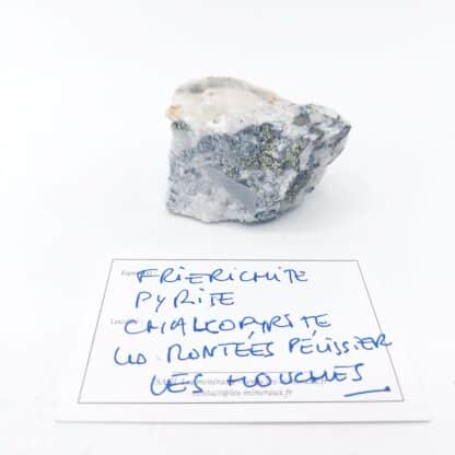 Friedrichite, Chalcopyrite, Pyrite, Les Montées Pélissier, Haute-Savoie.