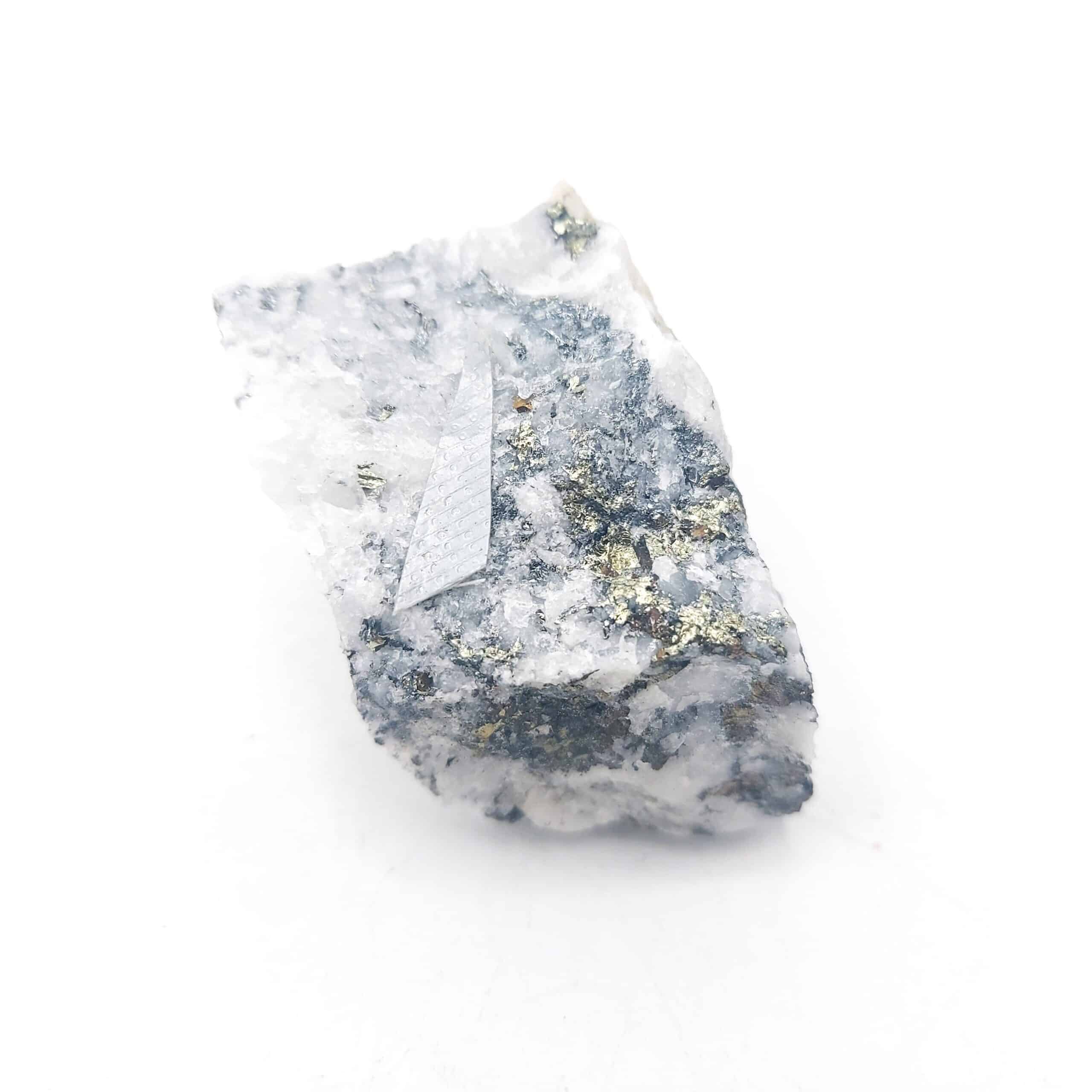 Friedrichite, Chalcopyrite, Pyrite, Les Montées Pélissier, Haute-Savoie.