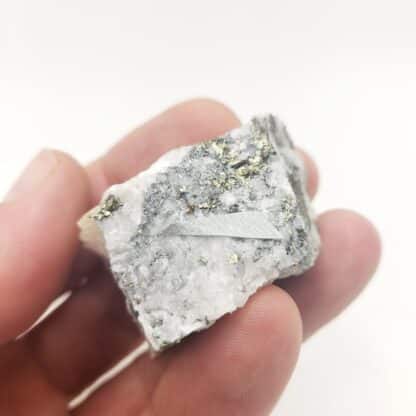 Friedrichite, Chalcopyrite, Pyrite, Les Montées Pélissier, Haute-Savoie.